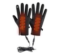 Guanti riscaldati elettrici - Nylon ad alta densità USB Inverno | da sci a schermo tattile, antivento impermeabile, ciclismo termico escursionismo, alpinismo corsa, sport all'aria aperta | Donna