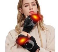 Guanti riscaldati - Guanti elettrici antivento per riscaldamento rapido - Guanti riscaldati elettrici regolabili, guanti senza dita portatili per la caccia, il campeggio, la pesca, l'equitazione