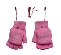 Guanti riscaldati, guanti invernali riscaldati senza dita con USB, scaldamani per moto sci escursionismo caccia snowboard ciclismo all'aperto