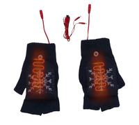 Guanti riscaldati, guanti invernali riscaldati senza dita con USB, scaldamani per moto sci escursionismo caccia snowboard ciclismo all'aperto