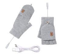 Guanti riscaldati - Guanti touchscreen senza dita rimovibili in cotone TwentyOnePointFiveByEightCentimeter, scaldamani elettrico portatile, accessorio per sport all'aria aperta da uomo, dispositivo di