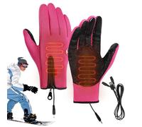 Guanti riscaldati per il freddo, guanti riscaldanti a batteria ricaricabile, guanti antivento riscaldati USB impermeabili, guanti multifunzionali per escursioni, pendolari invernali e attività