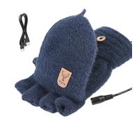 Guanti Riscaldati per Uomo,Guanti Termici per Clima Freddo - 5V USB Muffole Riscaldate Invernali per Spalatori di Neve, sul Ghiaccio, Giardinaggio, Autisti Consegne, Viaggio, Attività All'aperto,
