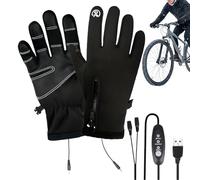 Guanti riscaldati ricaricabili, 3 livelli USB ricaricabili, unisex, compatibili con touch screen, accessori invernali, guanti elettrici da uomo, per motociclismo, canto, attività all'aperto, pesca