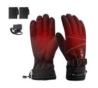 Guanti Riscaldati,Ricaricabili Guanti Invernali Impermeabili con Touch Screen,electric Heated Gloves,per Motociclismo,Caccia, Sci, Lavoro All'aperto(7.4V-6000mA)