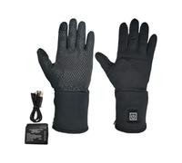 Guanti riscaldati - Riscaldamento rapido batteria ricaricabile Touchscreen | Tessuto termico 2500mAh 7.4V Alimentato a Batteria Scaldamani Fodera Termica Guida Pendolarismo Ciclismo Sci Snowboard Sport
