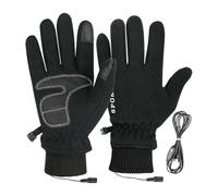 Guanti riscaldati USB - Screen Touch, guanti riscaldanti invernali elettrici | Temperatura regolabile in pile polare guanti in pelle PU con filo riscaldante in fibra di carbonio per uomini, donne