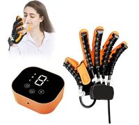 Guanti robot per la riabilitazione mano Attrezzo per l'allenamento della forza Esercizi per le dita Danni Per pazienti con demenza artrite ictus emiplegia e disfunzione della mano(Left and right,L)