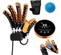 Guanti Robot per Riabilitazione, Ortesi per Dito, Emiplegia Ictus Artrite Mano Sinistra E Destra Dito Riabilitazione Trainer, Alleviare La Rigidità della Mano, Right Hand, L