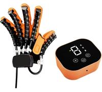 Guanti Robotici per Il Recupero, Trainer di Riabilitazione Regolabile per Le Dita per Emiplegia, Artrite,Esercitatore per Dita della Mano per La Attrezzatura Assistenza Anziani Left,XL