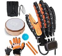 Guanti robotici per la riabilitazione, ortesi per le dita, strumento per esercizi manuali, attrezzatura per il recupero post-ictus, dispositivo per l'allenamento della forza d(Size:L,Color:DestraMano)