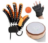 Guanti robotici per la riabilitazione, trainer per la riabilitazione delle funzioni di dita e mani, attrezzatura per il recupero da ictus per pazienti affetti da demenza (Size:M,Color:Mano destra)