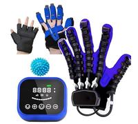 Guanti Robotici per Riabilitazione, Stecca per Mano per L'allenamento delle Dita della Mano, modalità Specchio, Display LCD, con Allenamento con Un Solo Dito, B-Sinistra, Hand, L