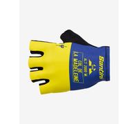Guanti Santini Le Maillot Jaune Col De La Madeleine giallo blu - S