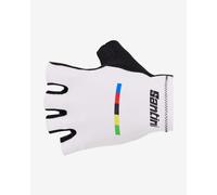 Guanti Santini x UCI World Champion bianco - M