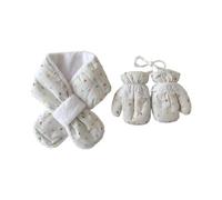 Guanti Sciarpa Isolante Termico Combo Lavabili in Lavatrice per Congelamento per Bambini da 2 a 4 Anni Accessori Sciarpa per Sicuro per Bambini Facile da Lavare