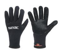 SEAC Comfort 3.0, Guanti da Sub in Neoprene da 3 mm e Palmo Anti Scivolo Unisex Adulto, Nero, XL