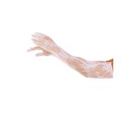 Leg Avenue Opera Length Floral Net Gloves 2033 White
