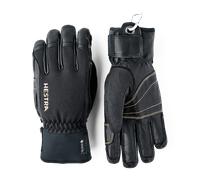 §Guanti Snow in Pelle Hestra Army Leather Gore-Tex 5 Dita Corti Neri§