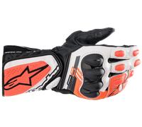 Guanto Lungo SP-8 V3 Bianco Rosso Fluo - ALPINESTARS - UE: 3XL