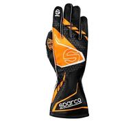 Guanti Sparco Karting Kart Auto Racing K-Attack nero arancione - taglia 10