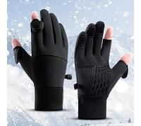 Guanti termici per touch screen, per ciclismo, corsa | Touch screen, fodera termica, vestibilità per ciclismo, uso corsa, palmo antiscivolo, abbigliamento attivo