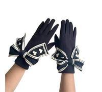 Guanti touch screen coreani Love Bow a prova di freddo con dita intere | Guanti touch screen a prova di freddo con dito intero for l'inverno da donna più velluto addensato antivento guida calda