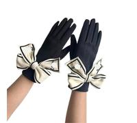 Guanti touch screen coreani Love Bow a prova di freddo con dita intere | Guanti touch screen a prova di freddo con dito intero for l'inverno da donna più velluto addensato antivento guida calda