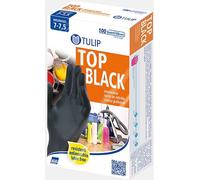 GUANTI MONOUSO NERI IN NITRILE SENZA POLVERE LATEX FREE 100 pezzi S box