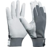 Guanto da Lavoro Uni Fit Comfort | cantieri guanti in pelle di capra | 1 Coppia, Grigio, 703431