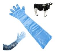 Guanti Usa e Getta per Inseminazione,30 PCS Guanti Lunghi in Plastica Veterinaria,gloves Monouso a Braccio Lungo 90cm,gloves Lunghi,in Plastica,per esami veterinari