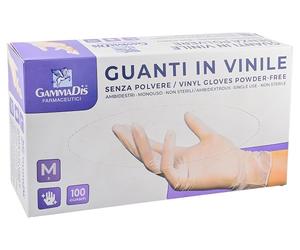 GUANTI VINIL S/POL S 100P GAMMAD