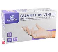 GUANTI VINILE SENZA POLVERE SMALL 100 PEZZI GAMMADIS