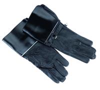 guanti vintage moto in pelle nera foderati guanti chp polizia americana