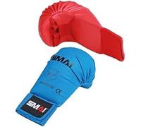 SMAI WKF Approved, Guanti Senza Pollice Unisex-Adulto, Blu, S