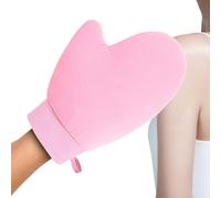 Guanto abbronzante, applicatore per lozione abbronzante, 15,5 x 22 cm, morbido cuscinetto per miscelare senza macchie con impugnatura per pollice, applicatore riutilizzabile non assorbente per doccia