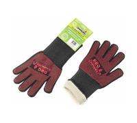 OMPAGRILL - GUANTO PRIME PER FORNO E BARBECUES - Resistente fino a 250. - nero e rosso