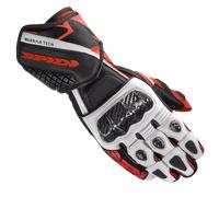 Spidi Carbo 5 Guanti da moto, nero-bianco-rosso, taglia 2XL per maschi