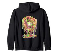 Guanto da Baseball Drip Ragazzi Candy Melting Sport Dripping Felpa con Cappuccio