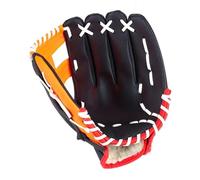 Guanto da baseball Guanti da baseball battuta in morbida pelle PU Lanciatore ispessente softball pratica Catcher(Orange red)