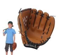 Guanto da baseball per giovani e bambini - Guanto da ricevitore in pelle PU | Gùanto da T-balĺ ispessito con palmo imbottito, robusto Gùanto da allenamento per principianti ed educazione fisica