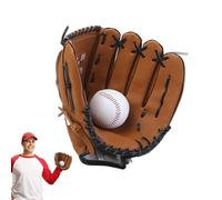 Guanto da baseball per ragazzi e bambini, in pelle PU, con palmo imbottito, resistente, per principianti e educazione fisica