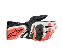 Alpinestars SP-8 V3, guanti L male Nero/Bianco/Rosso Fluo