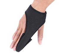 Guanto da pesca antiscivolo, comodo indice di protezione per le dita con fascia elastica per la pesca all'aperto, design unisex per mano sinistra e destra