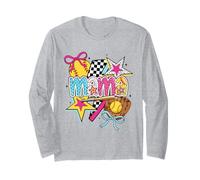Guanto da softball colorato con motivo a forma di stella, motivo: mazza, mamma Maglia a Manica