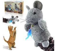 Guanto da wrestling per gatti, imbottitura spessa e resistente per un gioco interattivo sicuro e divertente, allevia il gioco interattivo noioso degli animali domestici