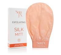 Guanto di seta esfoliante: esfoliazione delicata ed efficace per una pelle liscia e radiosa, ideale per preparare la pelle prima dell'abbronzatura e rimuovere le cellule morte della pelle.