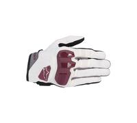 Alpinestars Chrome, guanti corti da donna M male Bianco/Rosso Scuro/Nero