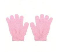 Guanto Esfoliante Guanti da doccia 2 pezzi/6 pezzi/12 pezzi reversibili esfolianti, guanti for scrub corpo, strumenti for la pulizia, asciugamano bagno, for schiena(2pcs pink)
