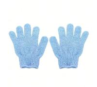 Guanto Esfoliante Guanti da doccia 2 pezzi/6 pezzi/12 pezzi reversibili esfolianti, guanti for scrub corpo, strumenti for la pulizia, asciugamano bagno, for schiena(2pcs blue)